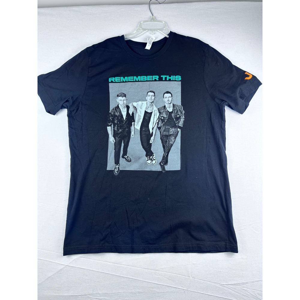 Jonas Brothers Remember This Tour 2021 Concert T-Shirt Black MensXL Bella Canvas